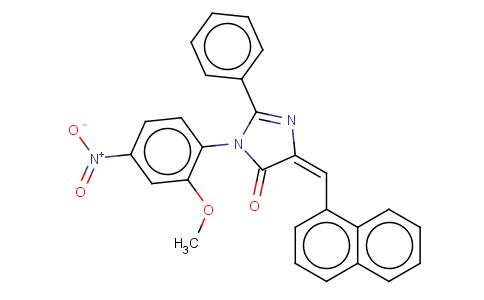 3,5-DIHYDRO-3-(2-METHOXY-4-NITROPHENYL)-5-(NAPHTHALENYLMETHYLENE)-2-PH ENYL-4H-IMIDAZOL-4-ONE